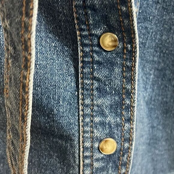 Naf Naf denim, Skirt, Stone blue I’ll size 36 us size 6 pockets pearl button - Picture 11 of 14